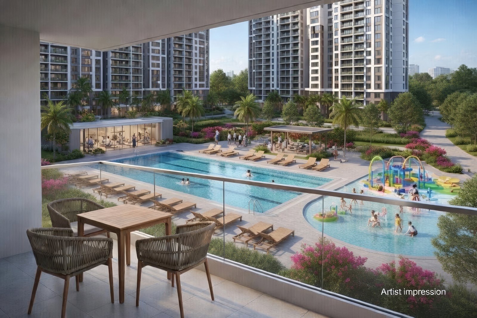 Tengah Garden Residences Pool Deck Facilities